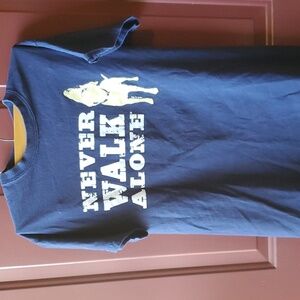 DOG TEE SS Navy Blue Graphic T-Shirt